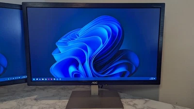 AOC I2476VWM 23.6'' 1920 x 1080p LCD 60 Hz PC/Gaming Monitor Black Friday/Gift  - Image 1 of 4