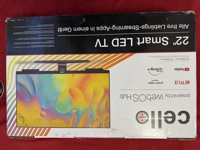 Cello 22” Smart LED TV – Full HD 1080p, WebOS, Freeview/FreeSat - Image 1 of 3