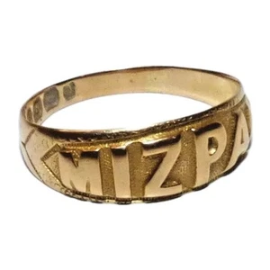 1908 EDWARDIANISCHER 18 KT GOLD MIZPA RING UK O um 1908 VERPACKTER MIZPA RING WUNDERSCHÖN - Bild 1 von 12