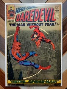 Daredevil #16 VG - 3.5 (Marvel 1966) SPIDER-MAN Crossover 1st App MASKED MARAUDER - Bild 1 von 12