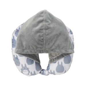 My Neighbor Totoro Big Studio Ghibli Hooded Neck Pillow Reversible Plush NEW - Picture 1 of 4