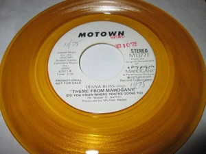 DIANA ROSS THEME FROM MAHOGANY 45 7" NM US MOTOWN PROMO YELLOW VINYL - Picture 1 of 2