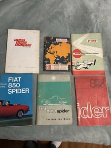 Lotto Libretti Fiat Spider Vintage - Foto 1 di 4