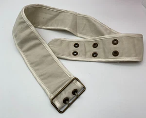 Vintage Belt Women Fabric White Small Size XXS - Picture 1 of 4