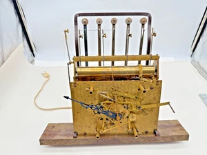 Herschede 5 Tube Tall Case Electric Clock Movement, Works. (0961) - Picture 1 of 22