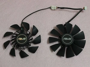 95mm ASUS GTX780 GTX780TI R9 280X 290 290X Dual Fan Replacement T129215SU 5Pin - Afbeelding 1 van 4