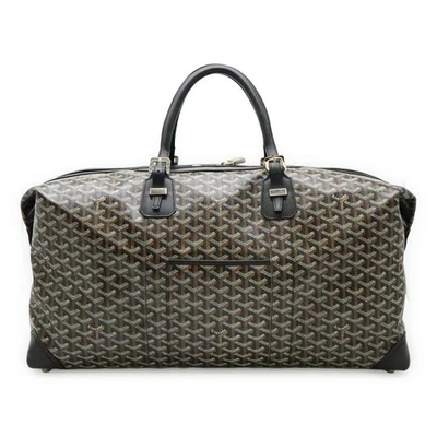 Goyard Boeing 55 Pvc Leather Travel Bag Men Black One Size - Image 1 of 4