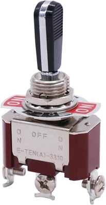 Interruptor de palanca basculante de alta resistencia 16A 250V SPDT 3 posiciones 3 pines interruptor de encendido/apagado/encendido Foto 1 de 4