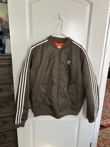 Adidas Originals Stepp Bomberjacke Navy Blau 3 Streifen Herren Medium - Bild 1 von 7