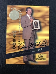 1994 Signature Rookies Gold Standard #HOF15 Jim "Catfish" Hunter HOF AUTO /2500 - Picture 1 of 2