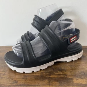 Hunter Bloom Algae Foam Slingback Strap Sandals Black UK Size 6 - Picture 1 of 7
