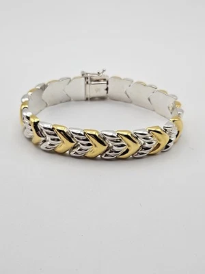 Pulsera Italia ORO 925 sobre Plata de Ley Talla 7 Foto 1 de 4