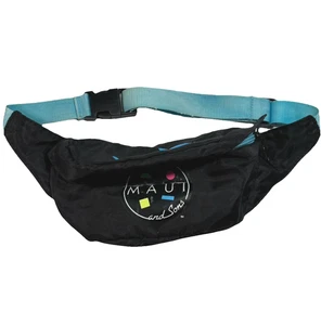 Vtg Maui And Sons Fanny Pack Nylon 90s Cookie Logo Adjustable Waist Belt Bag - Picture 1 of 8