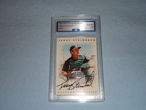 1996 Leaf Signature Silver Baseball Card Terry Steinbach FGC 10 Gem Mint 5134 - Picture 1 of 3