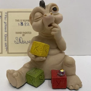Grunchie The World Of Krystonia 3938 mit Karte ohne Box Fantasy Baby Drache Figur - Bild 1 von 10