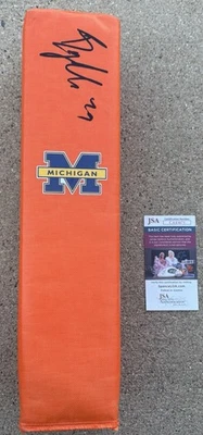 BRYCE UNDERWOOD Wolverines SIGNED Endzone Pylon JSA COA MICHIGAN Football 2025 Q - Image 1 of 2