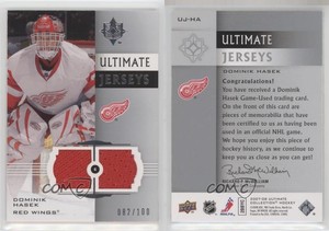 2007-08 Ultimate Collection Ultimate Jerseys /100 Dominik Hasek #UJ-HA HOF