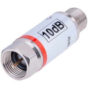 DUR-line DG 10dB SAT/BK Dämpfungsglied F-Stecker F-Buchse SAT Kabel DC-Durchgang - Bild 1 von 3