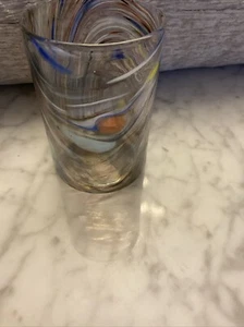 Murano stielloses Wein Trinkglas mundgeblasen Italien. EUC - Bild 1 von 10