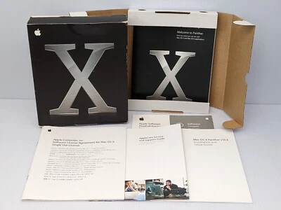 Mac OS X Panther v10.3 Retail M9227LL/A: Box & Manuals Only (No Software) - Image 1 of 4