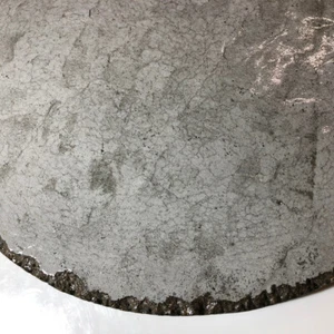 Stone Textured Concrete Lazy Susan w/Chiseled Edges 18-1/4" - Picture 1 of 3