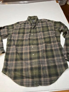 Ralph Lauren Jeans Heavy Cotton Flannel Herren Medium Grün Langarm Knopfleiste - Bild 1 von 16