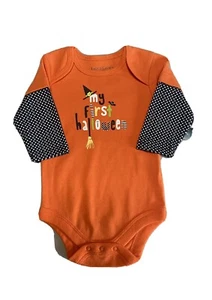My First Halloween 0-3 Months Baby Boy/Girl Long Sleeve One-Piece Creeper, New! - Picture 1 of 5