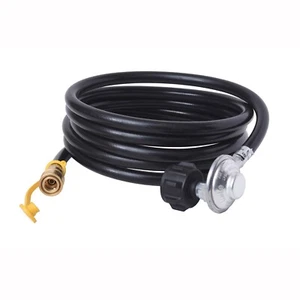90 Degree Low Pressure Regulator Assembly with Quick Connect & 12 ft Hose - Picture 1 of 5