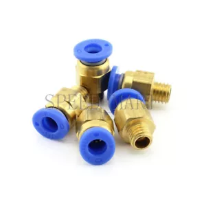 5 Pcs Air Pneumatic Quick Release Connector M8*1.25 Threaded metric 6mm Tube - Picture 1 of 4