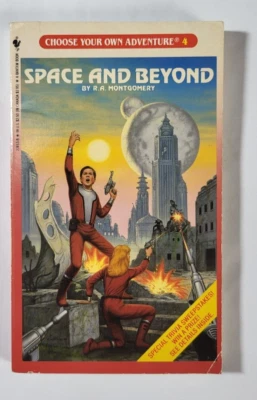 Choose Your Own Adventure #4 Space & Beyond RA Montgomery 1989 Bantam Paperback - Image 1 of 4