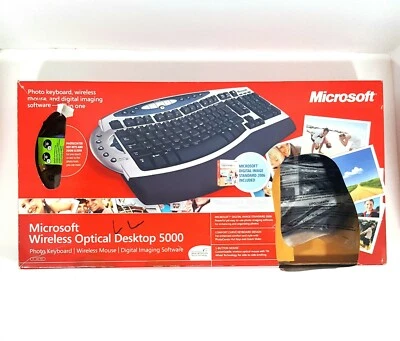 Microsoft Wireless Optical Desktop 5000 Keyboard Wireless Mouse Image Software - Image 1 of 2