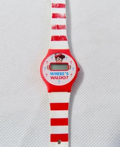 Vintage 90s Where's Waldo Digital Watch Red White Life Cereal Promo - Picture 1 of 2