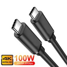 Audio Video Cord 100W 20Gbps USB 3.2 Type C Cable PD Fast Charging Data Line