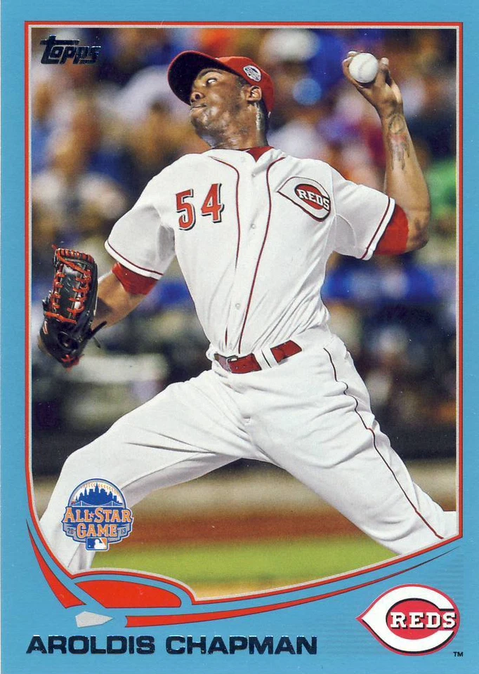 (78) 2013 Topps Update AROLDIS CHAPMAN Walmart Blue All-Star Reds #US286 LOT - Image 1 of 1