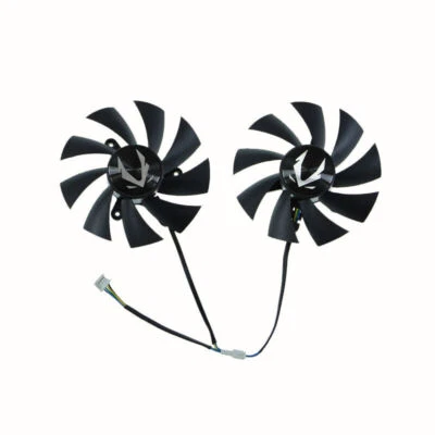 Pair Fans Cooler Fan For ZOTAC GTX 2060 GTX 1660 GA92A2H 87mm Graphics Card - Image 1 of 2