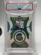 2021 National Treasures Randall Cunningham Century Materials Silver Auto #20/25