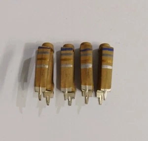 Resistenze Assiali Vintage 4x Blu Grigio Oro Argento Nuove/Vecchio Stock - Foto 1 di 3