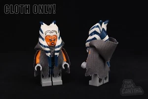 for Minifigure Star Wars Ahsoka Tano Deluxe GRAY Cloak Custom Cape Only --NEW - Picture 1 of 1