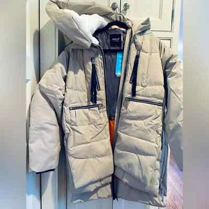NWT Orolay Coat BEIGE SMALL Thickened Down Jacket Warm Coat UPDATED MODEL Womens - Picture 1 of 16