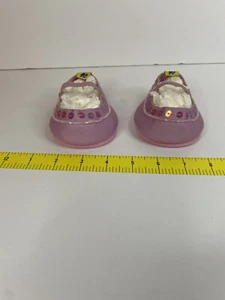 Build-A-Bear Schuhe rosa Pailletten Riemen Schaumstoffboden BAB - Bild 1 von 7