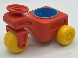 Fisher Price Triciclo Trattore Vintage 1984 Jumbo Little People Veicolo Arancione - Foto 1 di 4