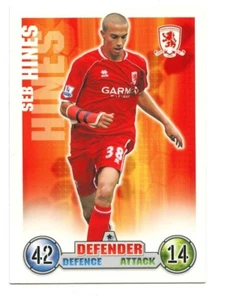 Topps Match Attax Trading Card 2007/2008 Middlesbrough Seb Hines - Picture 1 of 2