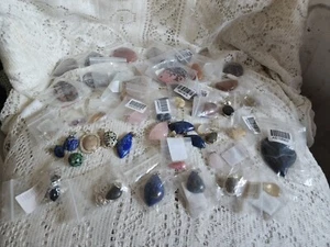 Großes Konvolut Naturstein Brennperlen + Anhänger neu teils originalverpackt - Bild 1 von 9
