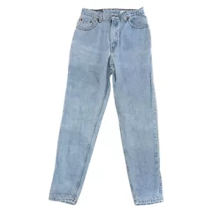 Levis 550 Denim Jeans Relaxed Tapered 90s Vintage Light Wash Blue Mens W28 L32 - Picture 1 of 7