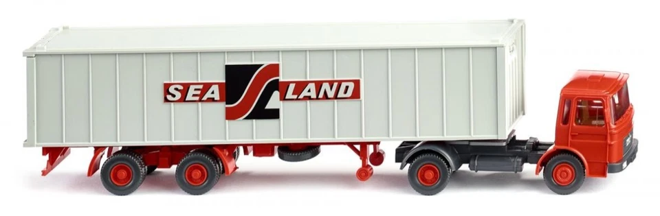 WIKING - Semirimorchio container MAN 4X2 Sealand a 2 assi - 1/87 - WIK052304 - Immagine 1 di 1