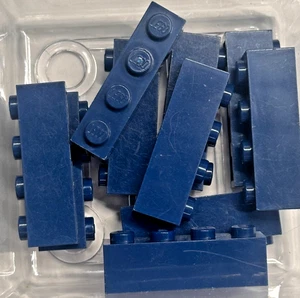 Lego Stein 1 x 4, 3010, dunkelblau, Stck 10 kostenloser Versand - Bild 1 von 1