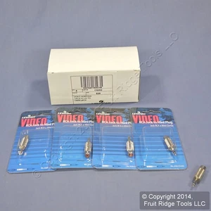 5 Leviton Silver RCA to Mini Plug Adapters 3.5mm Mono C5202 - Picture 1 of 6