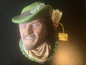 Bossons Congleton England Chalkware Robin Hood 1985 Büste Skulptur - Bild 1 von 7