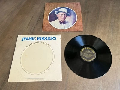 Jimmie Rodgers A Legendary Performer LP 1976 RCA CPL1-2504(e) EX/VG Country Folk - Image 1 of 4