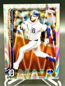 2025 Topps Chrome✨Rifrattore Raywave✨#34 Riley Greene - Detroit Tigers 🐯 - Foto 1 di 2
